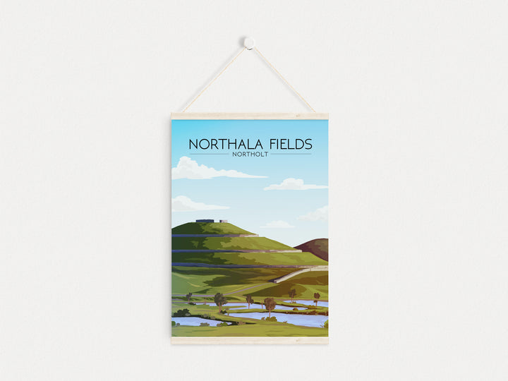 Northala Fields London Travel Poster