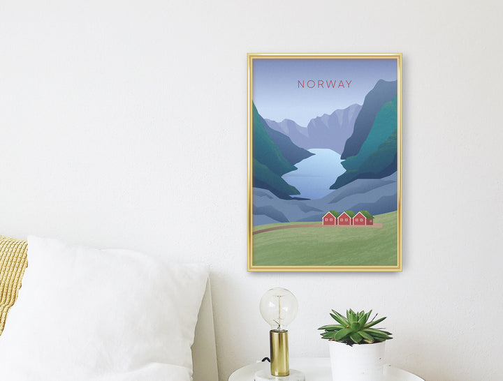 Norway Minimal Travel Poster