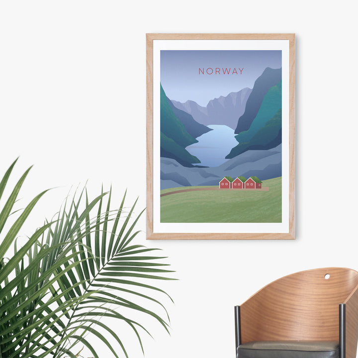 Norway Minimal Travel Poster