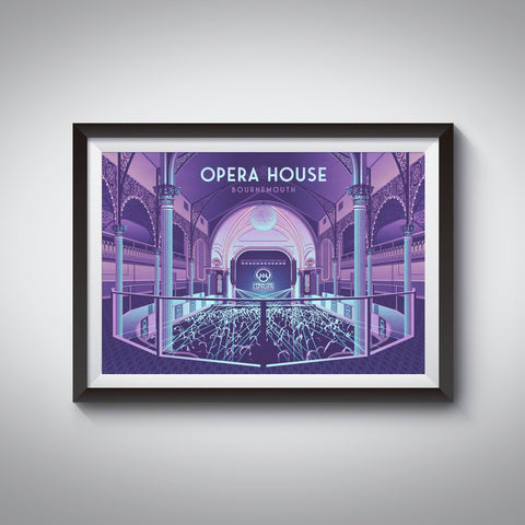 Opera House Hardcore Heaven Bournemouth Travel Poster