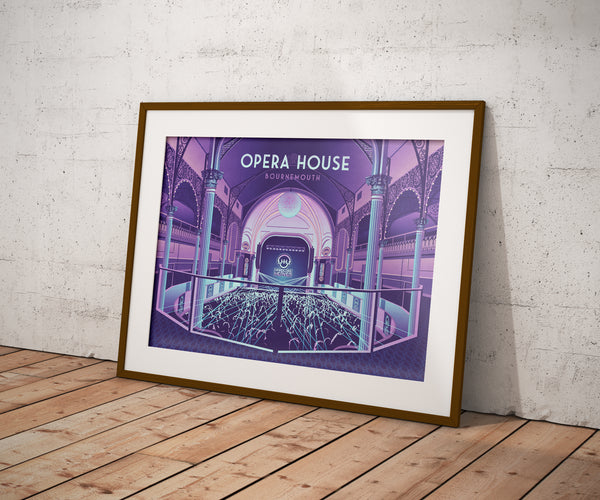 Opera House Hardcore Heaven Bournemouth Travel Poster