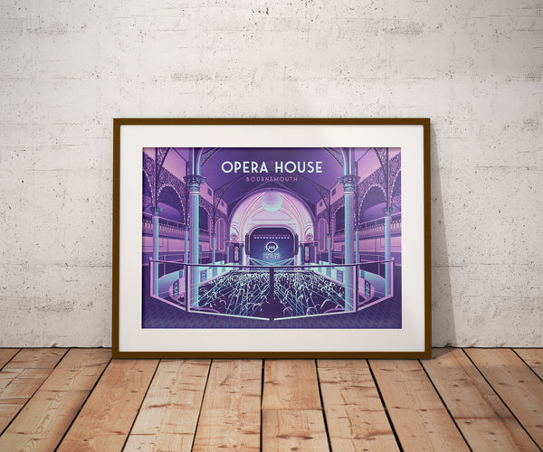 Opera House Hardcore Heaven Bournemouth Travel Poster