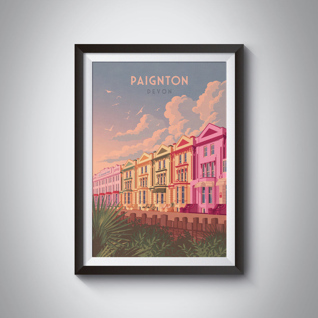 Paignton Devon Travel Poster