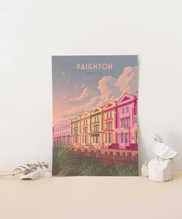 Paignton Devon Travel Poster