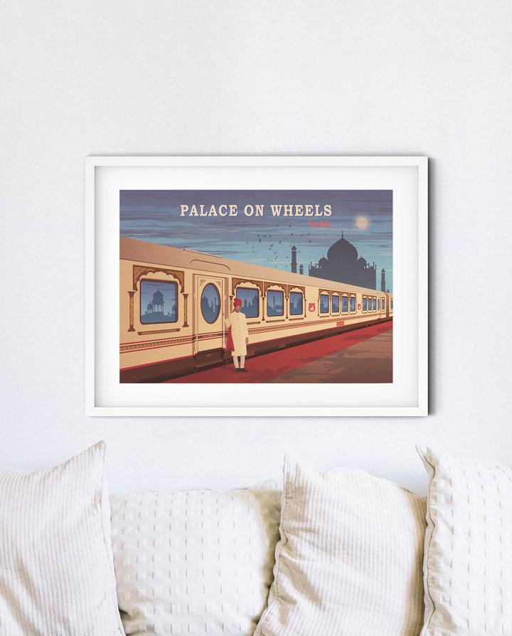 Palace on Wheels India Railway Travel Poster