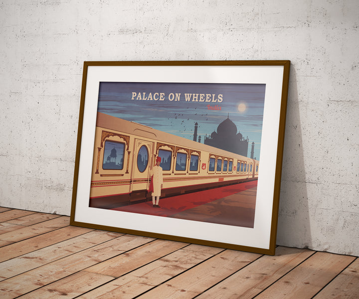 Palace on Wheels India Railway Travel Poster