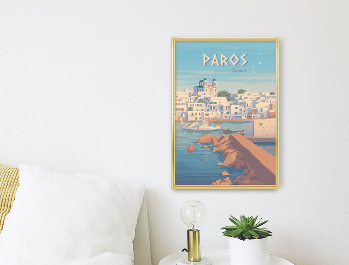 Paros Greece Travel Poster