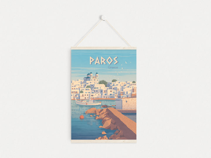 Paros Greece Travel Poster