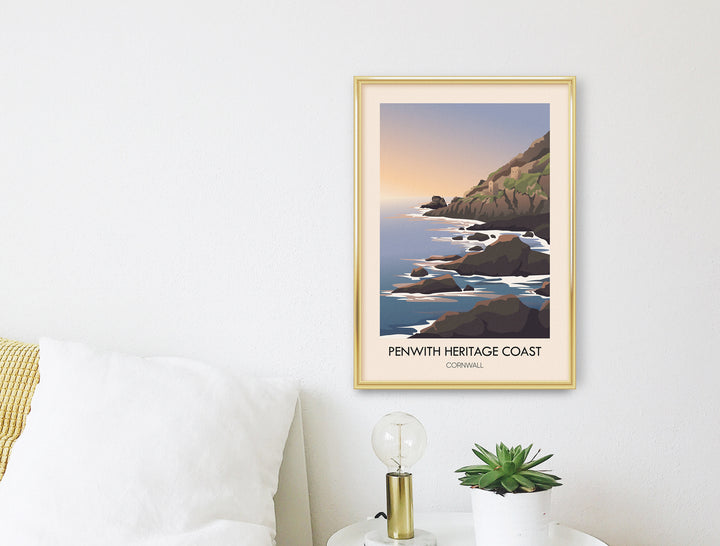 Penwith Heritage Coast Cornwall Travel Poster