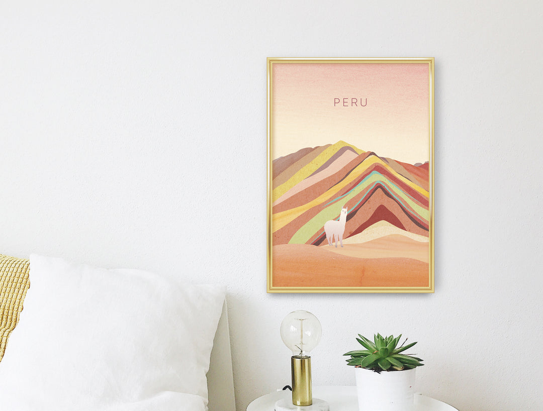 Peru Minimal Travel Poster