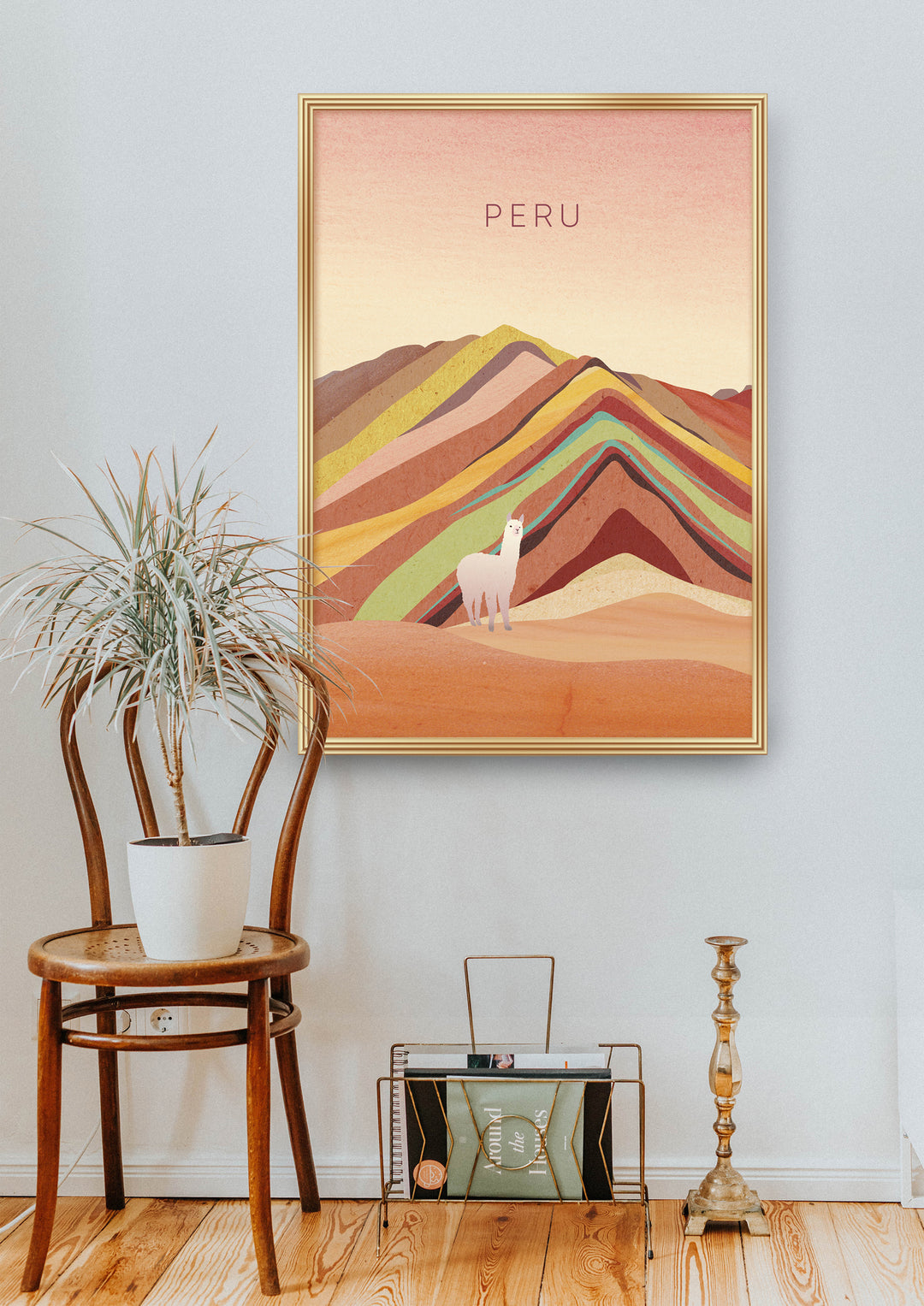 Peru Minimal Travel Poster