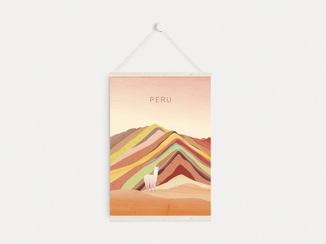 Peru Minimal Travel Poster