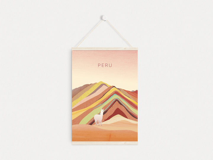 Peru Minimal Travel Poster