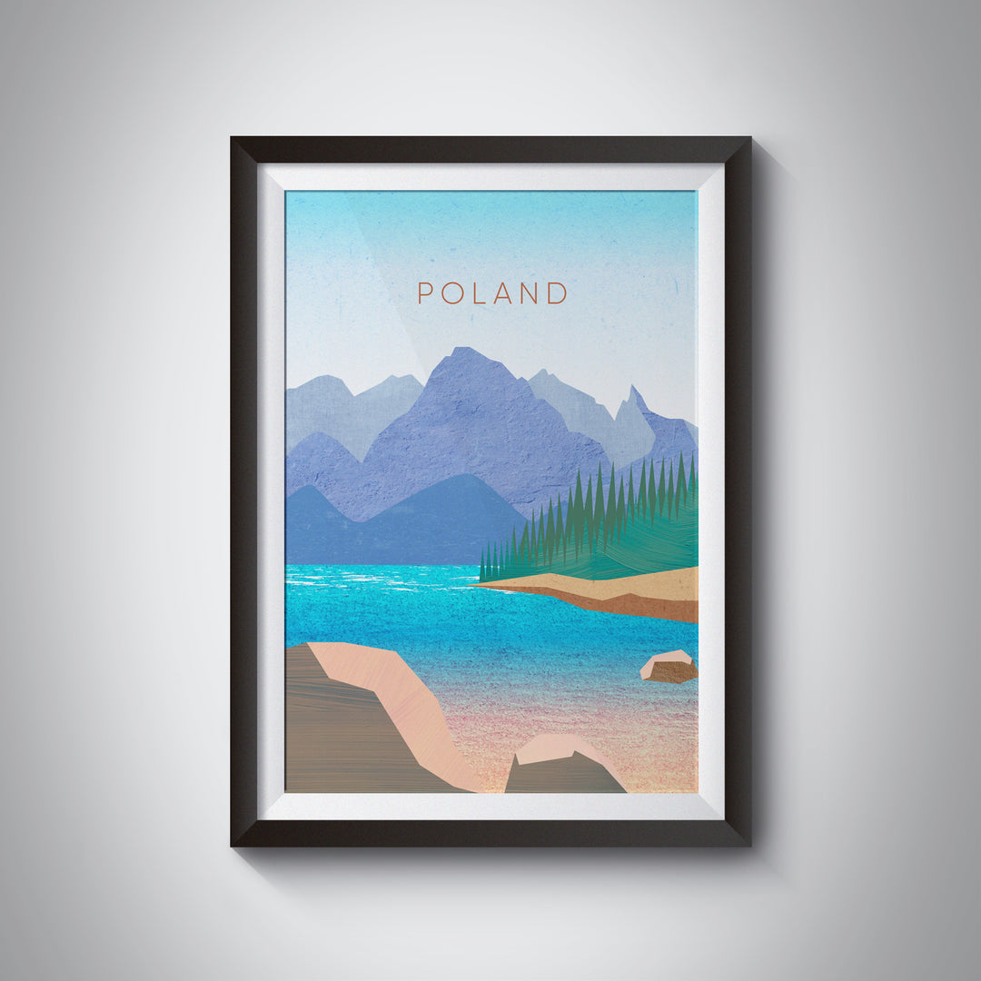 Poland Minimal Travel Poster