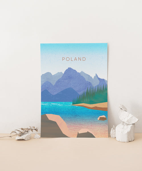 Poland Minimal Travel Poster