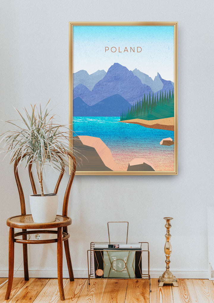 Poland Minimal Travel Poster