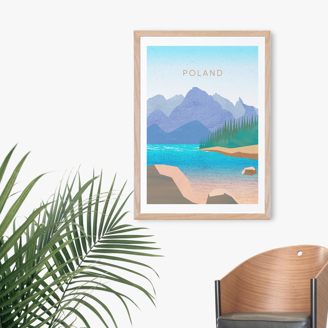 Poland Minimal Travel Poster