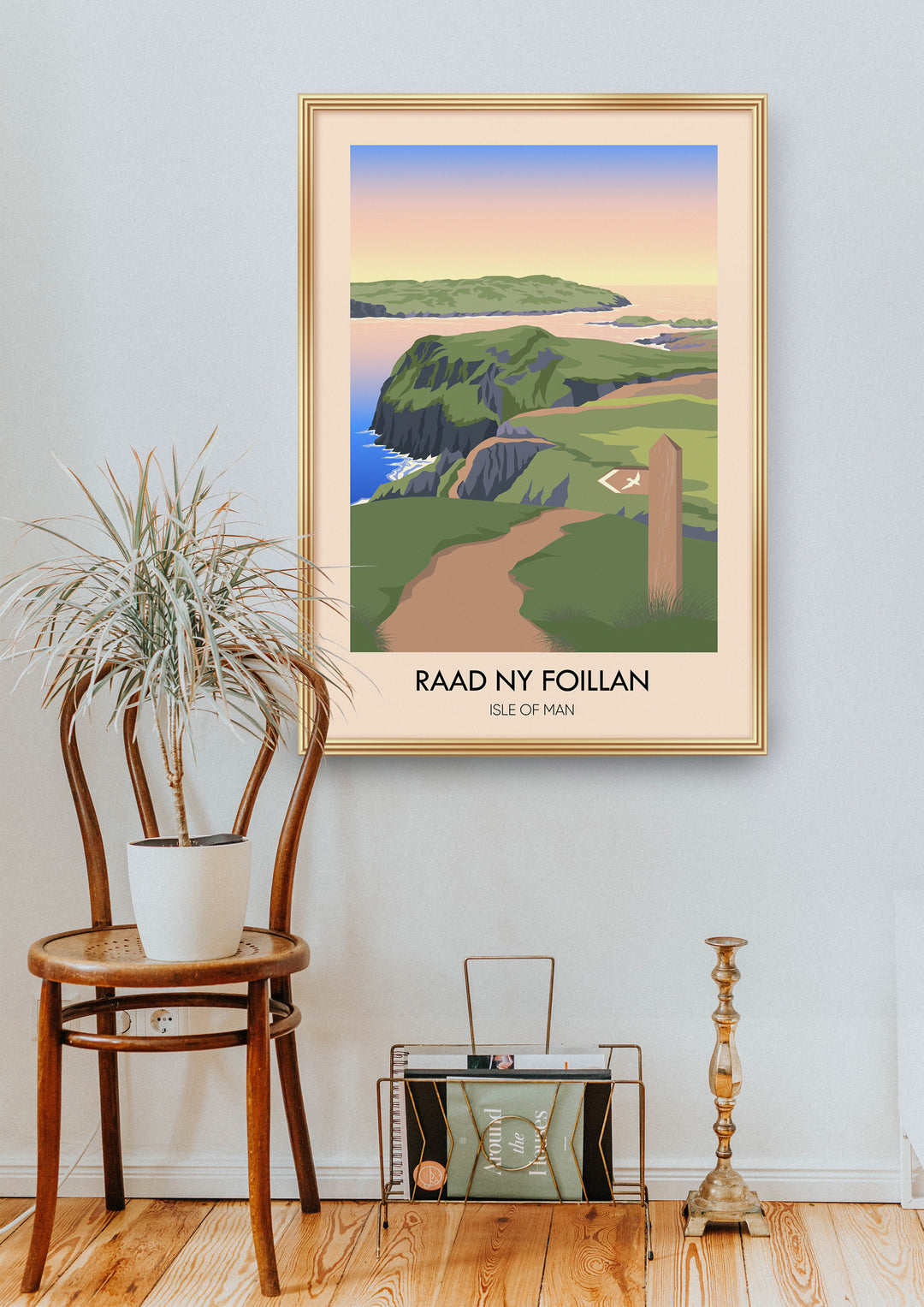 Raad ny Foillan Hiking Trail Travel Poster