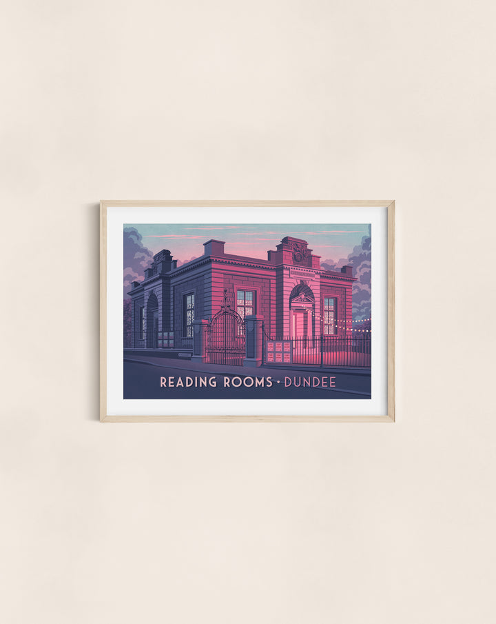 Reading Rooms Dundee Travel Poster