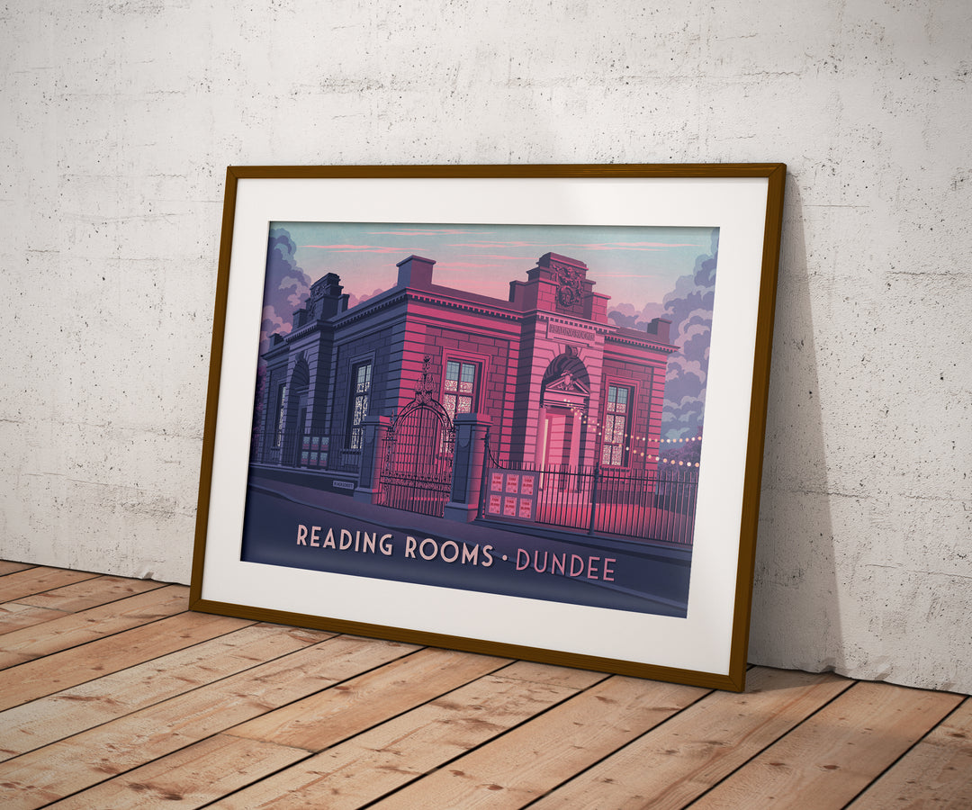 Reading Rooms Dundee Travel Poster