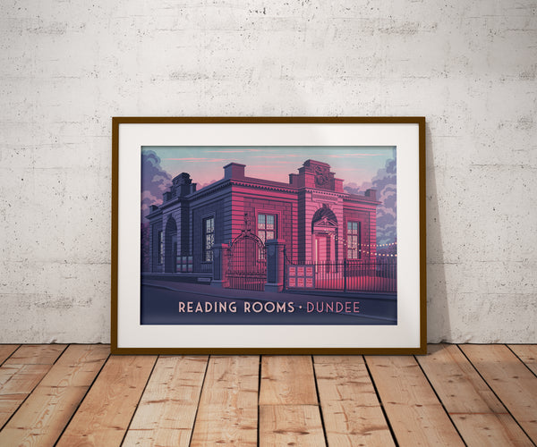 Reading Rooms Dundee Travel Poster