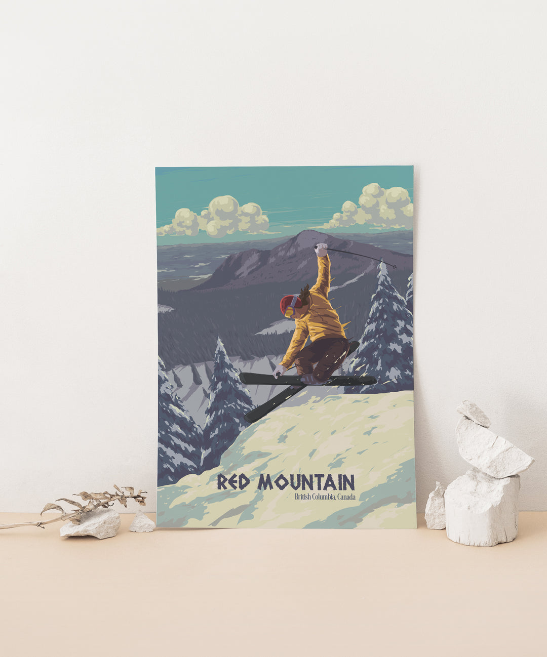 Red Mountain Ski Resort, Canada Travel Poster