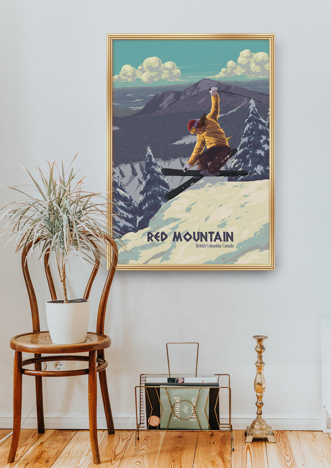 Red Mountain Ski Resort, Canada Travel Poster