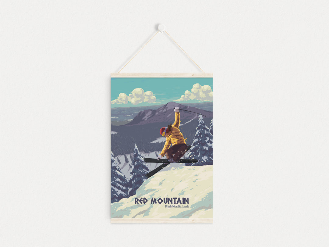 Red Mountain Ski Resort, Canada Travel Poster