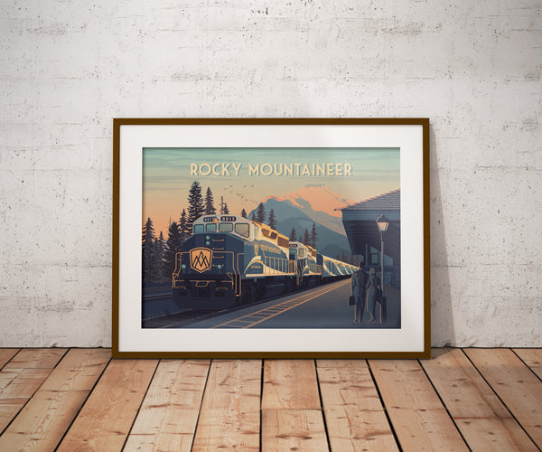 Rocky Mountaineer Travel Poster