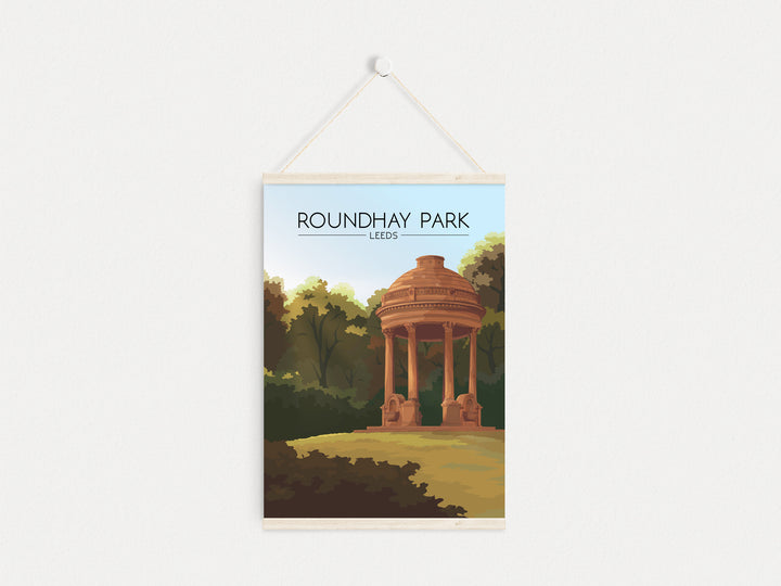 Roundhay Park Leeds Travel Poster