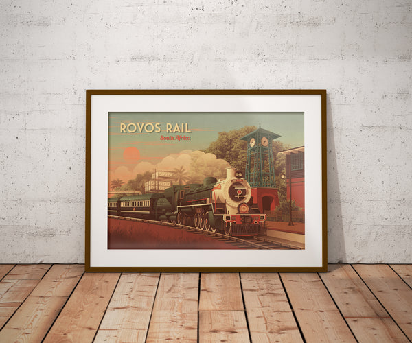 Rovos Rail South Africa Travel Poster