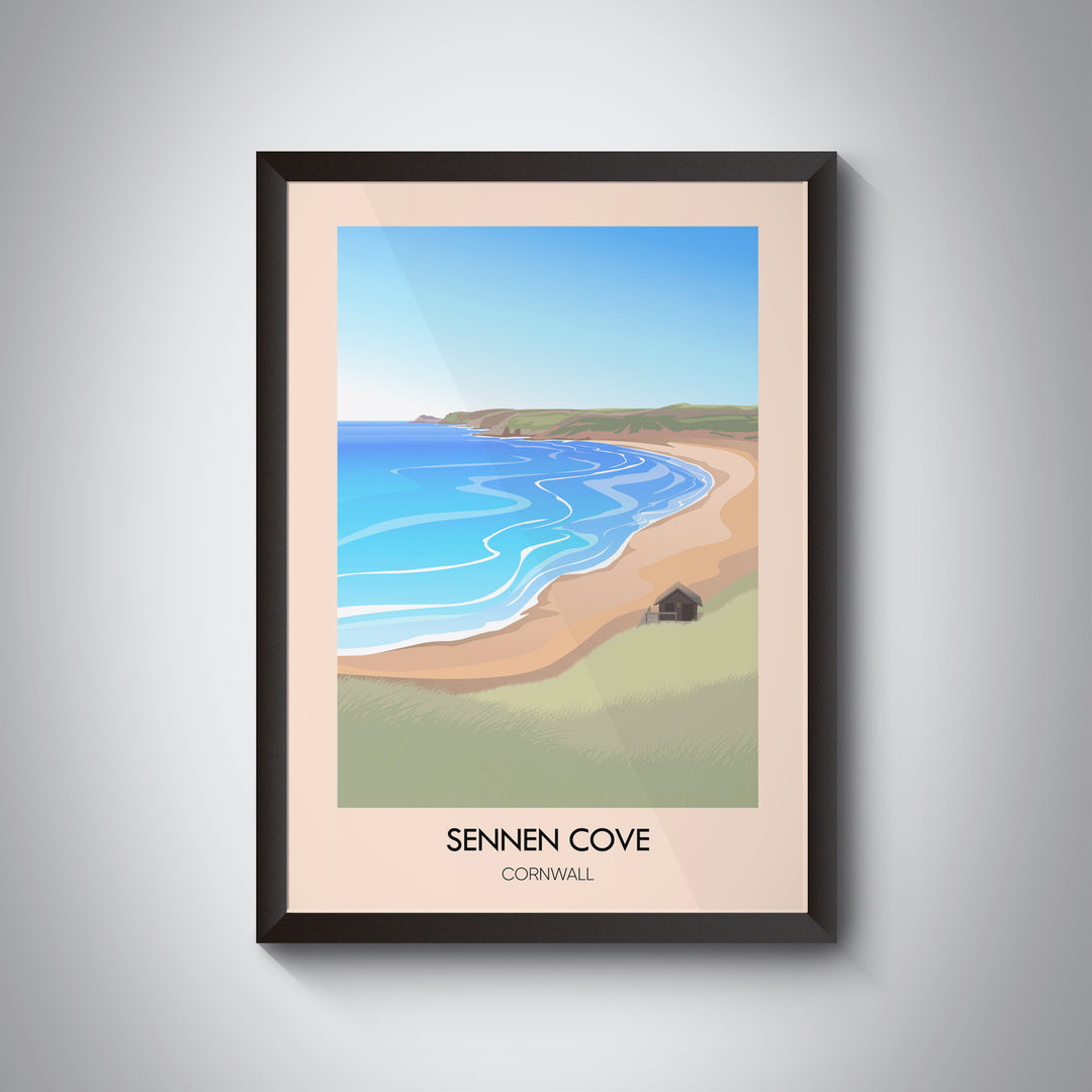 Sennen Cove Cornwall Travel Poster