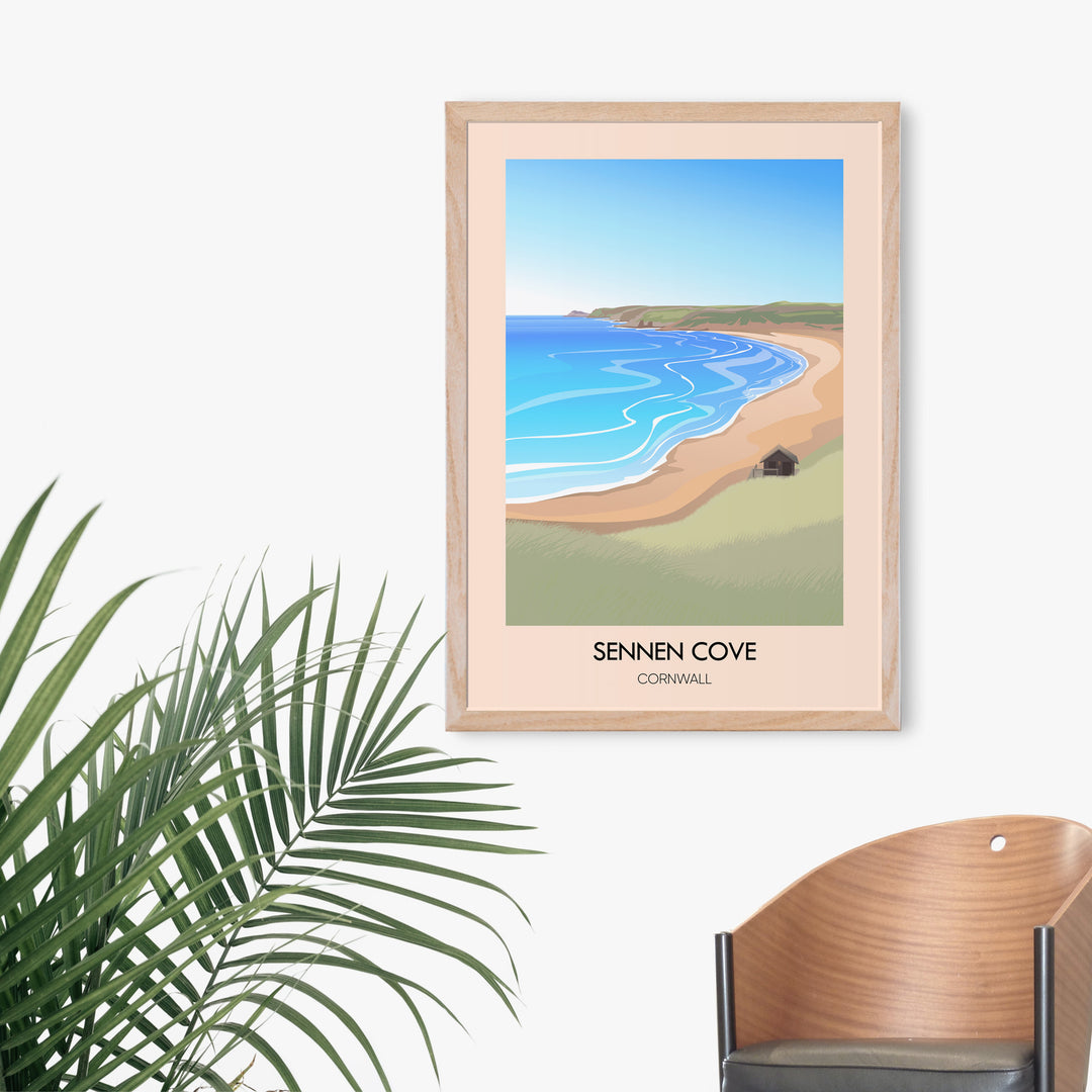 Sennen Cove Cornwall Travel Poster