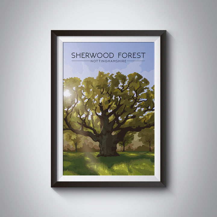 Sherwood Forest Travel Poster