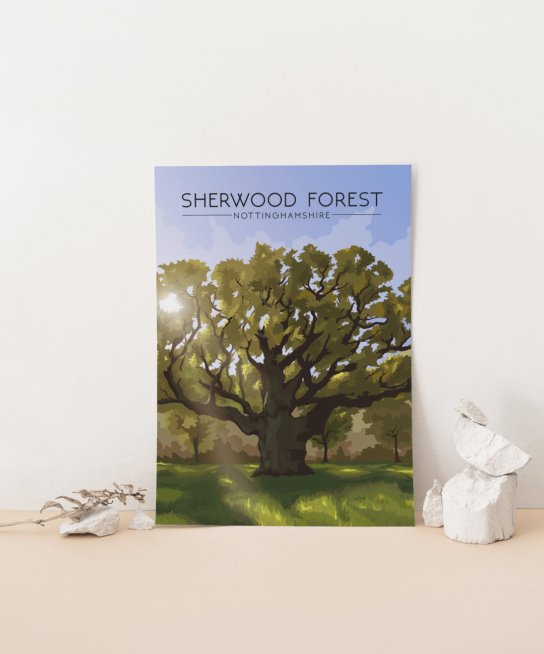 Sherwood Forest Travel Poster