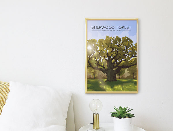Sherwood Forest Travel Poster