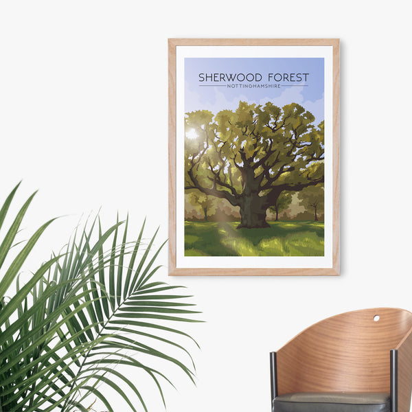 Sherwood Forest Travel Poster