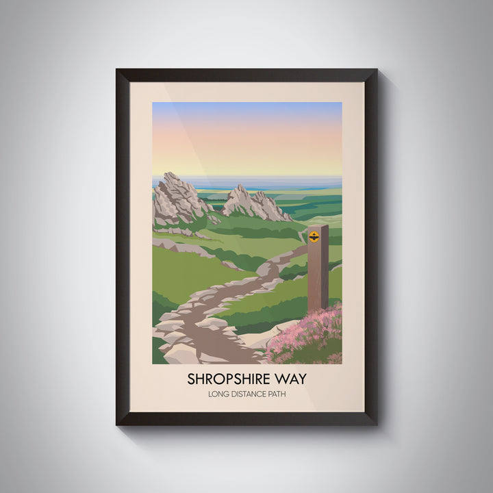 Shropshire Way Travel Poster