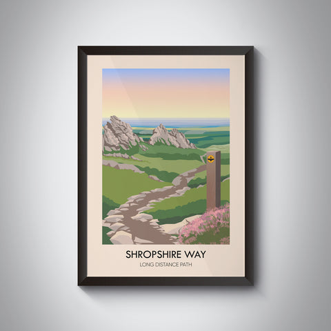 Shropshire Way Travel Poster