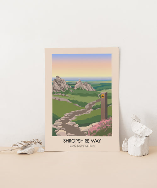 Shropshire Way Travel Poster