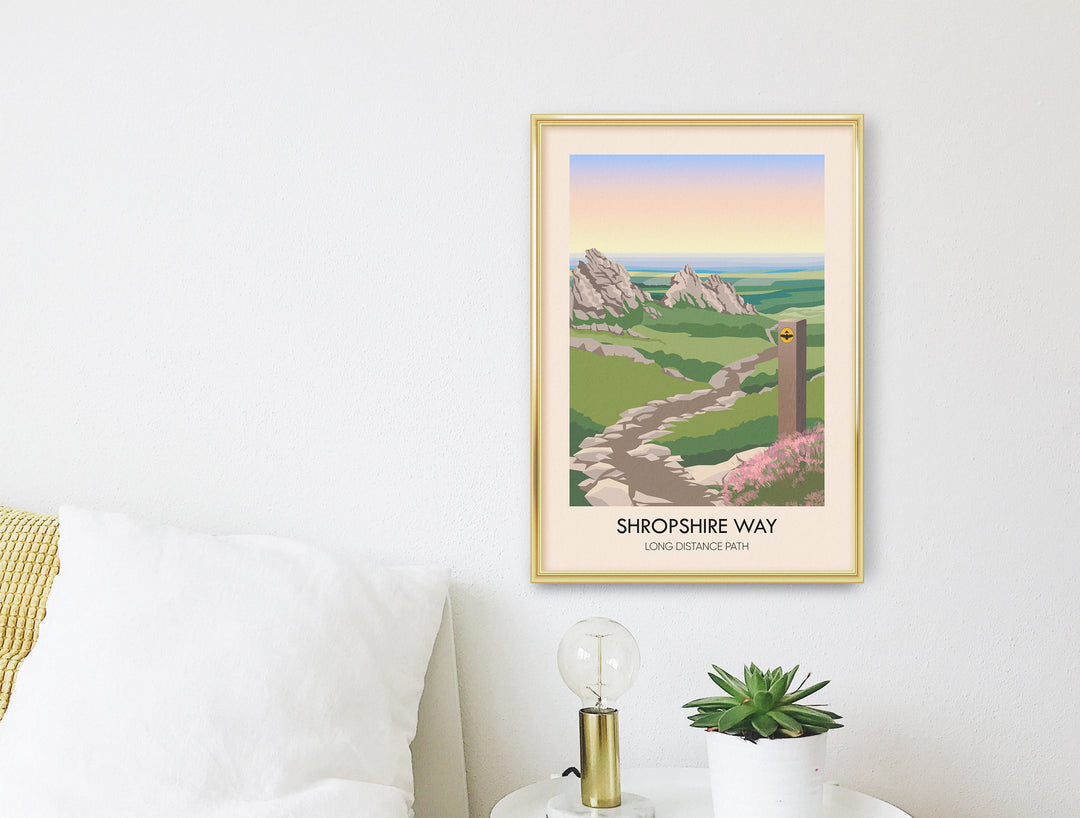 Shropshire Way Travel Poster