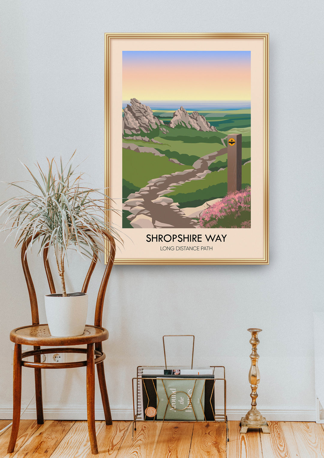 Shropshire Way Travel Poster