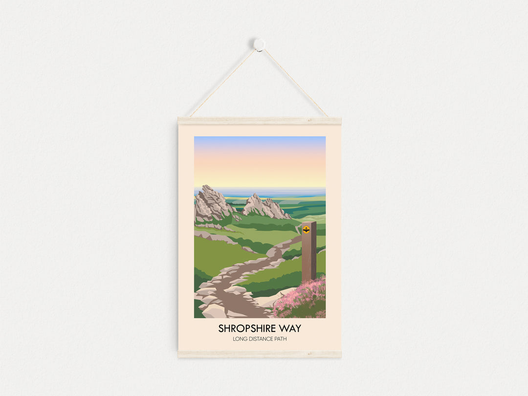 Shropshire Way Travel Poster