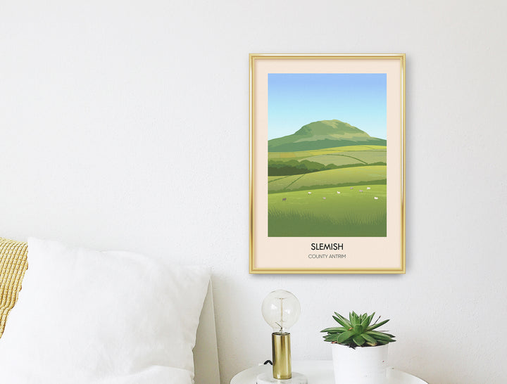 Slemish Mountain County Antrim Travel Poster