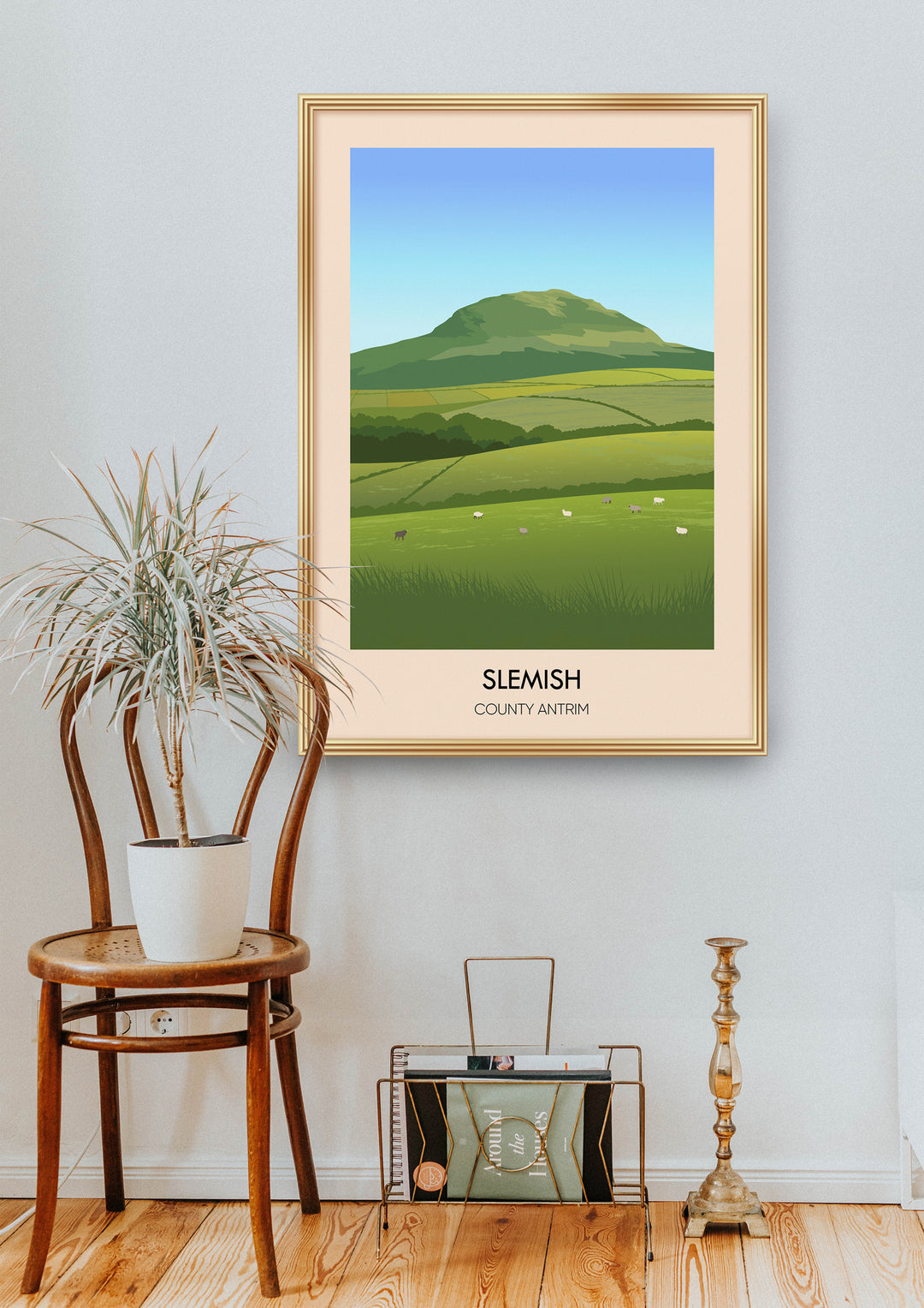 Slemish Mountain County Antrim Travel Poster