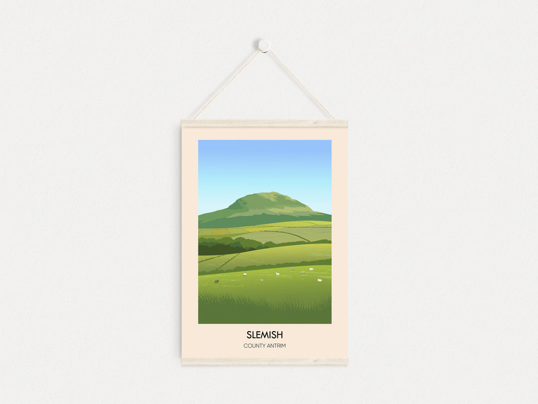 Slemish Mountain County Antrim Travel Poster