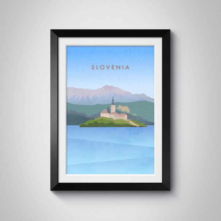 Slovenia Minimal Travel Poster