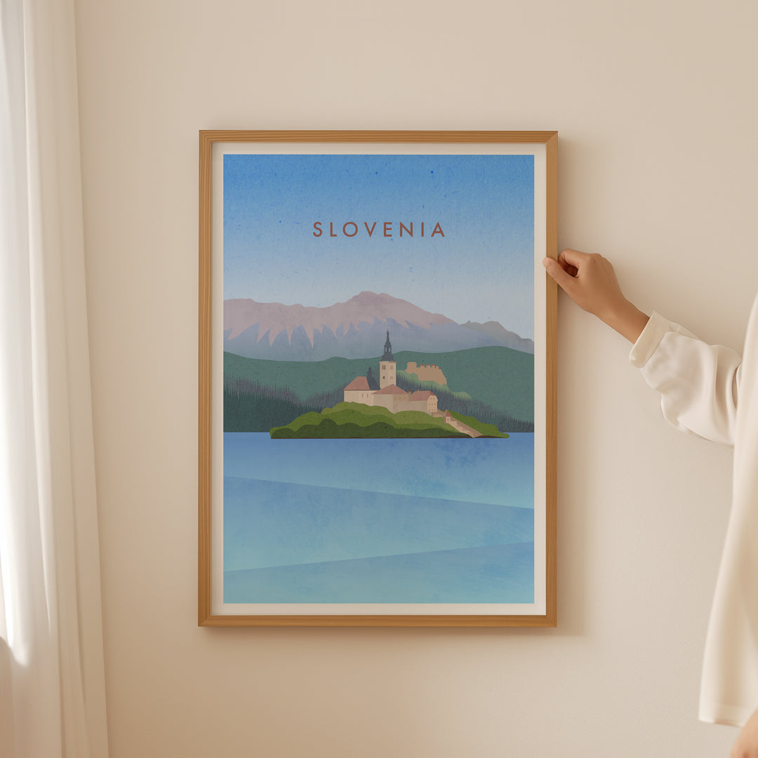 Slovenia Minimal Travel Poster