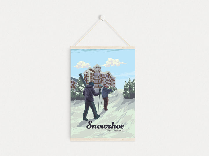 Snowshoe West Virginia Ski Resort Travel Poster