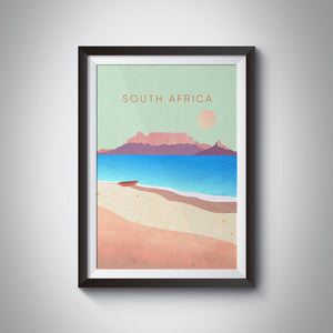 South Africa Minimal Travel Poster